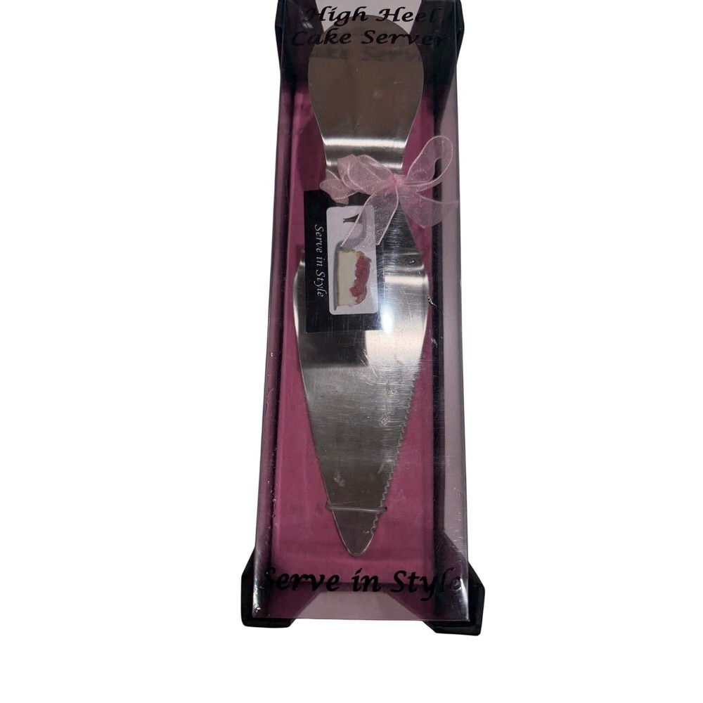 Serve in Style High Heel Cake Server Stainless Steel Stiletto Shoe Slicer New - Picture 4 of 6